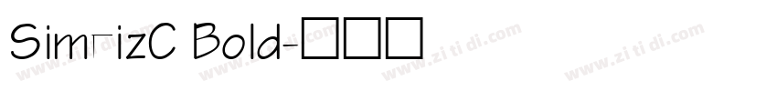 SimeizC Bold字体转换